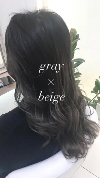 ロング カラー 縮毛矯正/髪質改善/ 艶髪ササキナツミのヘアスタイル