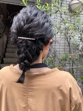 ミディアム 🍋暖色カラーヘアア レンジniina🍋のヘアスタイル