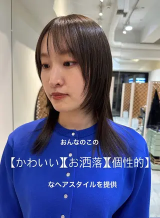 ミディアム AYAKA 下北沢suuのヘアスタイル