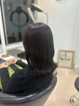 ミディアム 韓国風⭐️くびれヘア 🍀高津かえでのヘアスタイル