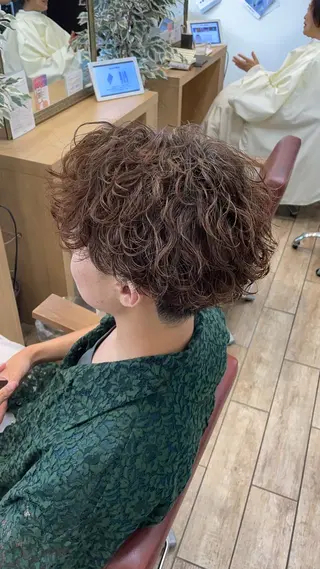 パーマ メンズ 💫カットパーマ💫 伊原虎太郎のヘアスタイル