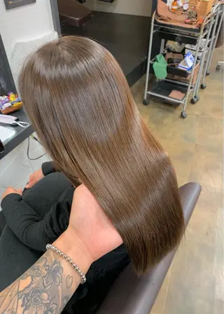 ロング カラー 矢野 晃平のヘアスタイル