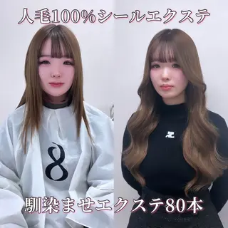 ロング HONO/韓国 ワンホン大阪エクステのヘアスタイル