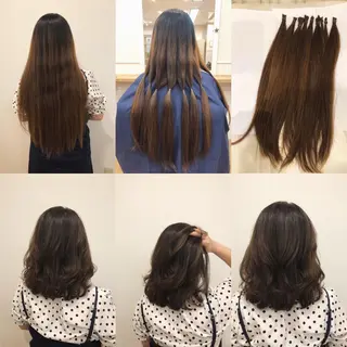 ロング カラー パーマ ヘアアレンジ メンズ キッズ ネイル マツエク・マツパ MEGUMI megumiのヘアスタイル