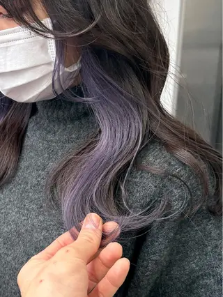 ミディアム カラー ブリーチダブルカラー 【koide】のヘアスタイル