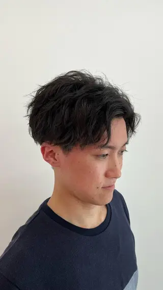 ショート パーマ メンズ 🏆メンズヘア特化 🥇代表りんぺーのヘアスタイル