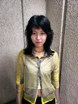 ミディアム OMA　 カタギシのヘアスタイル