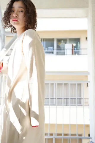 ミディアム カラー パーマ マツエク・マツパ 韓国ヘア/レイヤー /透明感カラー❤️のヘアスタイル