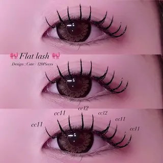 マツエク・マツパ 🎀束感/上下エク/ 𝙍𝙐𝘼 🎀のマツエク・マツパデザイン