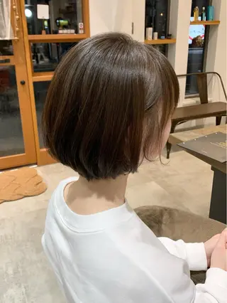 ショート 似合わせレイヤー/ 美髪縮毛矯正/ミナエのヘアスタイル