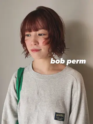 ミディアム パーマ sourire 西大分所属・Sourire西大分 ☘️いけだ あおいのヘアスタイル