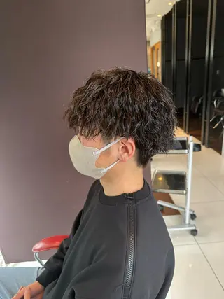 ショート パーマ メンズ 仙台駅/メンズパーマ /🔗髙橋海汰のヘアスタイル