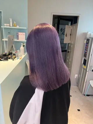 ミディアム カラー ブリーチカラー 🩵MIZUKIのヘアスタイル