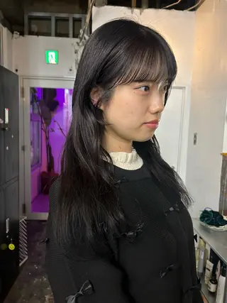 ロング カラー maho/垢抜け カラーパーマメイクのヘアスタイル
