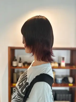 ミディアム カラー ヘアアレンジ 🎀suzuna 透明感colorのヘアスタイル
