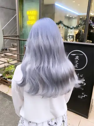 ロング カラー 🤍ムラ修正ブリーチ 🤍原宿/YUUのヘアスタイル