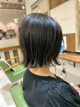 ミディアム カラー rinrin 天文館のヘアスタイル
