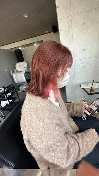ミディアム REVE美容室 REVEマツエクのヘアスタイル