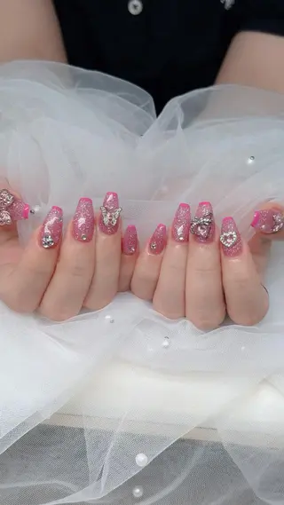 ネイル チップ長さ出し 専門店のネイルデザイン