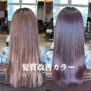 セミロング カラー 美髪美容師 🫧くぼた店長のヘアスタイル