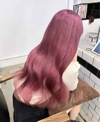 ロング カラー ヘアアレンジ 🎀暖色カラー🎀 ♡yurika♡のヘアスタイル