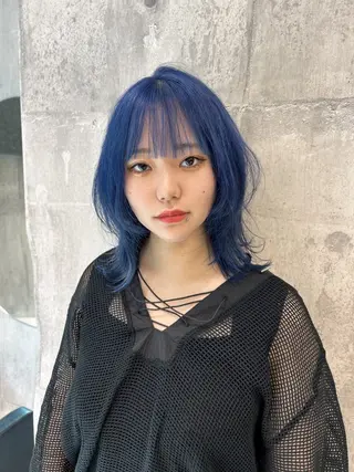 ミディアム カラー 【色落ちまで可愛い】 mao🐩💜のヘアスタイル
