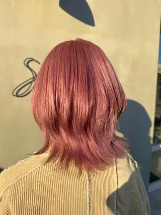 セミロング カラー ヘアアレンジ Design Color🐰アユミのヘアスタイル