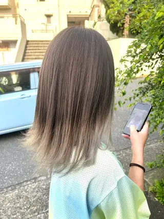 カラー ダブルスキルエクステ /羽エクステ白石宇由のヘアスタイル