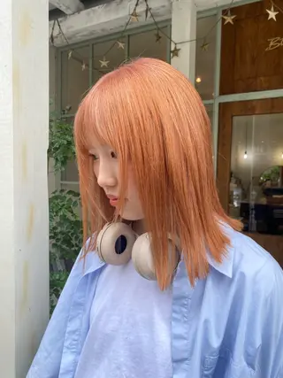 セミロング カラー 入江 允のヘアスタイル