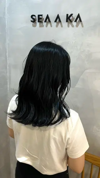 セミロング カラー 中川 もえか【明石】のヘアスタイル