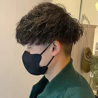 ショート パーマ メンズ メンズパーマ&メンズ 縮毛矯正/平野/渋谷のヘアスタイル