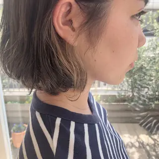 ショート カラー ヘアアレンジ マンツーマン半個室 tamuraのヘアスタイル