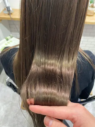 ロング 京都美容師 塩のヘアスタイル