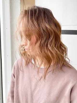 セミロング カラー welring hair salonのヘアスタイル