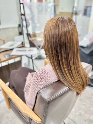ロング ハイライト 特化　須永🐶のヘアスタイル
