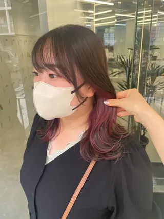 ミディアム カラー ヘアアレンジ 【Sweep】おじま のぞみのヘアスタイル