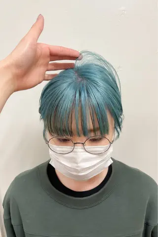 ショート カラー kyon.hair 韓国カットカラーのヘアスタイル