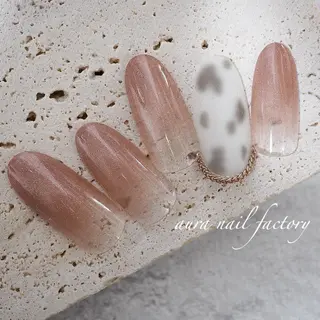 ショート カラー ネイル 赤羽 aura 深爪を断らない✨のネイルデザイン