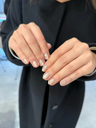 ネイル はばすみれ🎀ﾈｲﾙ 光ﾌｪｲｼｬﾙ ﾍｱのネイルデザイン