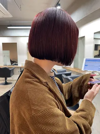 ミディアム カラー 安部佑哉/ハイトーン /レイヤー/ブリーチのヘアスタイル