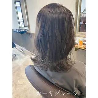 ミディアム カラー 坂井田 浩樹のヘアスタイル