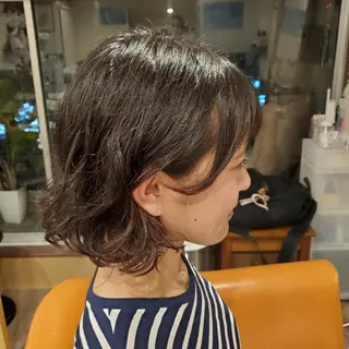 ショート パーマ カラー spa hair ark 富井直美のヘアスタイル