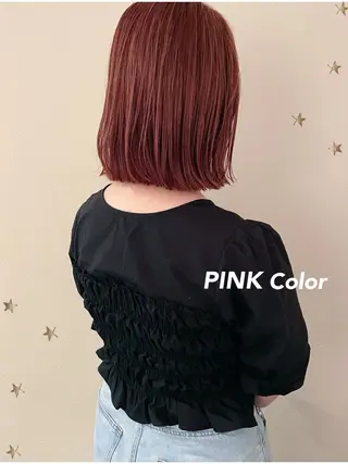 ミディアム カラー 市川 千夏のヘアスタイル