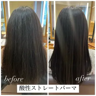 ロング パーマ 透明感カラー/ 髪質改善/レイヤーのヘアスタイル