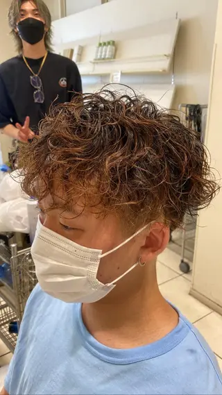 パーマ メンズ メンズパーマ 副店長ユウタのヘアスタイル
