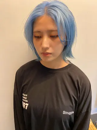 ショート カラー ヘアアレンジ 広島/ボブ/レイヤー 🌿‬wakabaのヘアスタイル