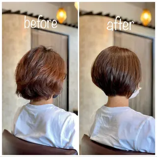 ショート カラー 宮城 将大のヘアスタイル