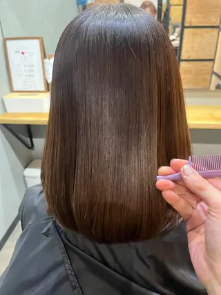 ミディアム カラー パーマ ヘアアレンジ メンズ キッズ ネイル マツエク・マツパ アイブロウ times salon名駅所属・久木原 ゆりのヘアスタイル