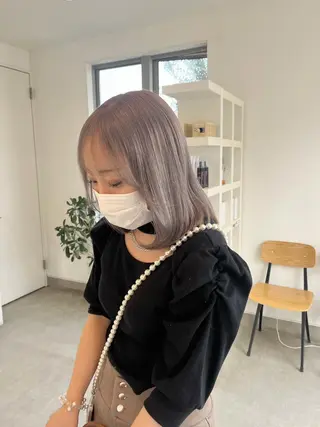 ミディアム 長山 茉白のヘアスタイル