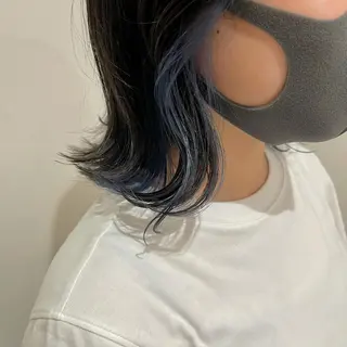 ミディアム カラー UMEDA FIGAROのヘアスタイル